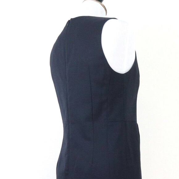 Vintage Pendleton Size Petite 4 Stretch Wool Sheath Dress Black - Picture 5 of 10